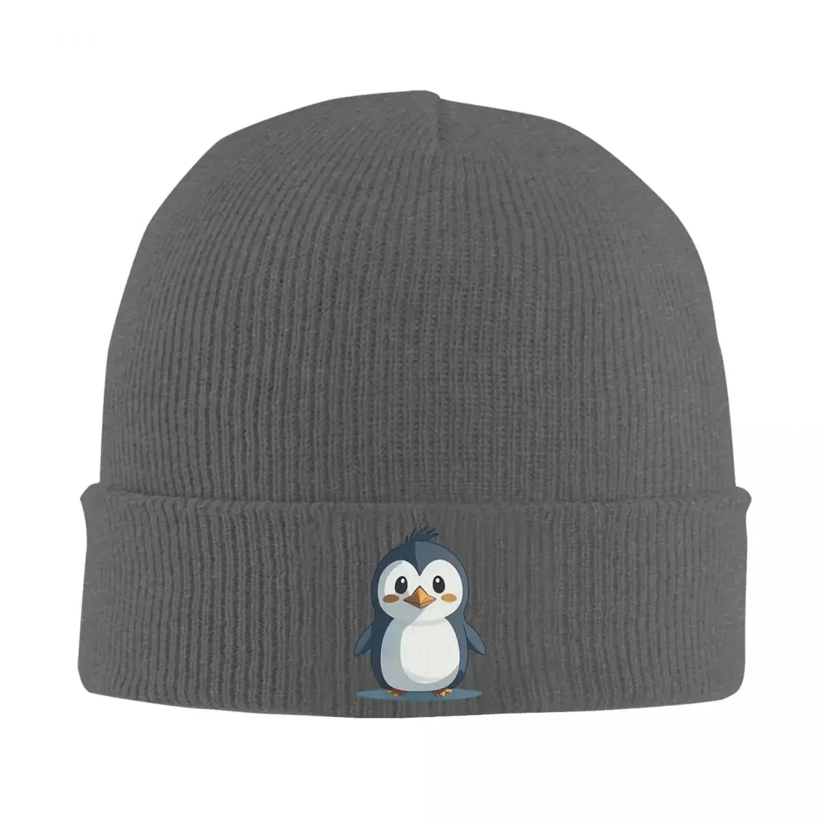 Little Penguin Warm Knitted Cap Fashion Bonnet Hat Autumn Winter Outdoor Beanies Hats for Unisex Adult