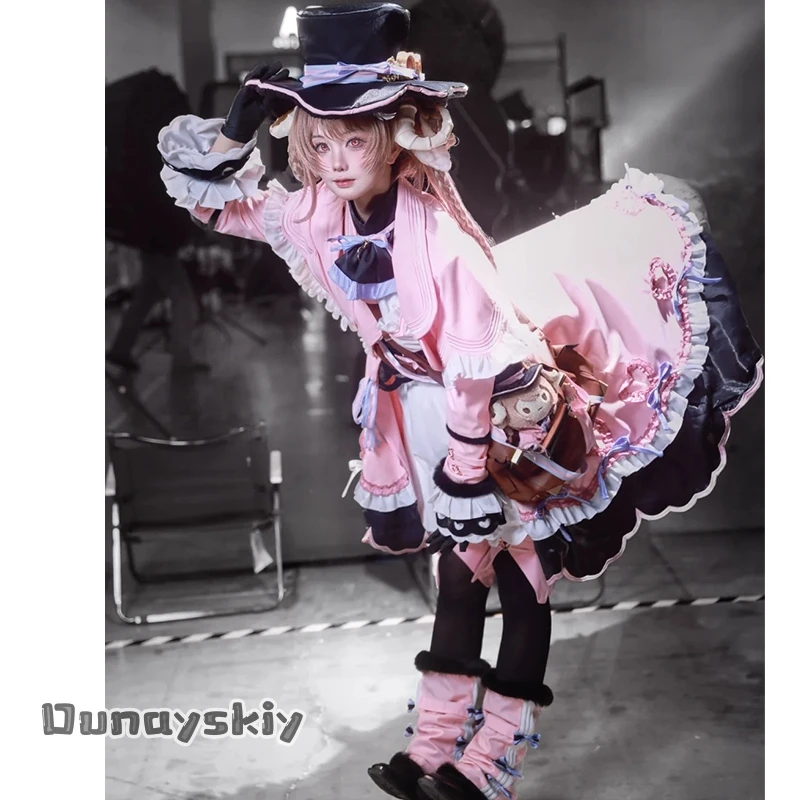 

MAGCOS^Game Arknights Eyjafjalla Lolita Cosplay Disfraz Uniform Halloween Carnival Party Christmas Play Role Clothes Jirai Kei