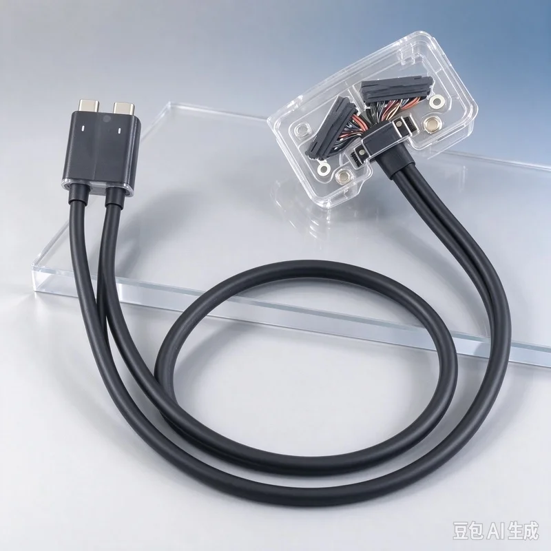 Dual USB-C Docking Station Connector Cable Original not new FOR DELL WD19DC 0YXCYK YXCYK