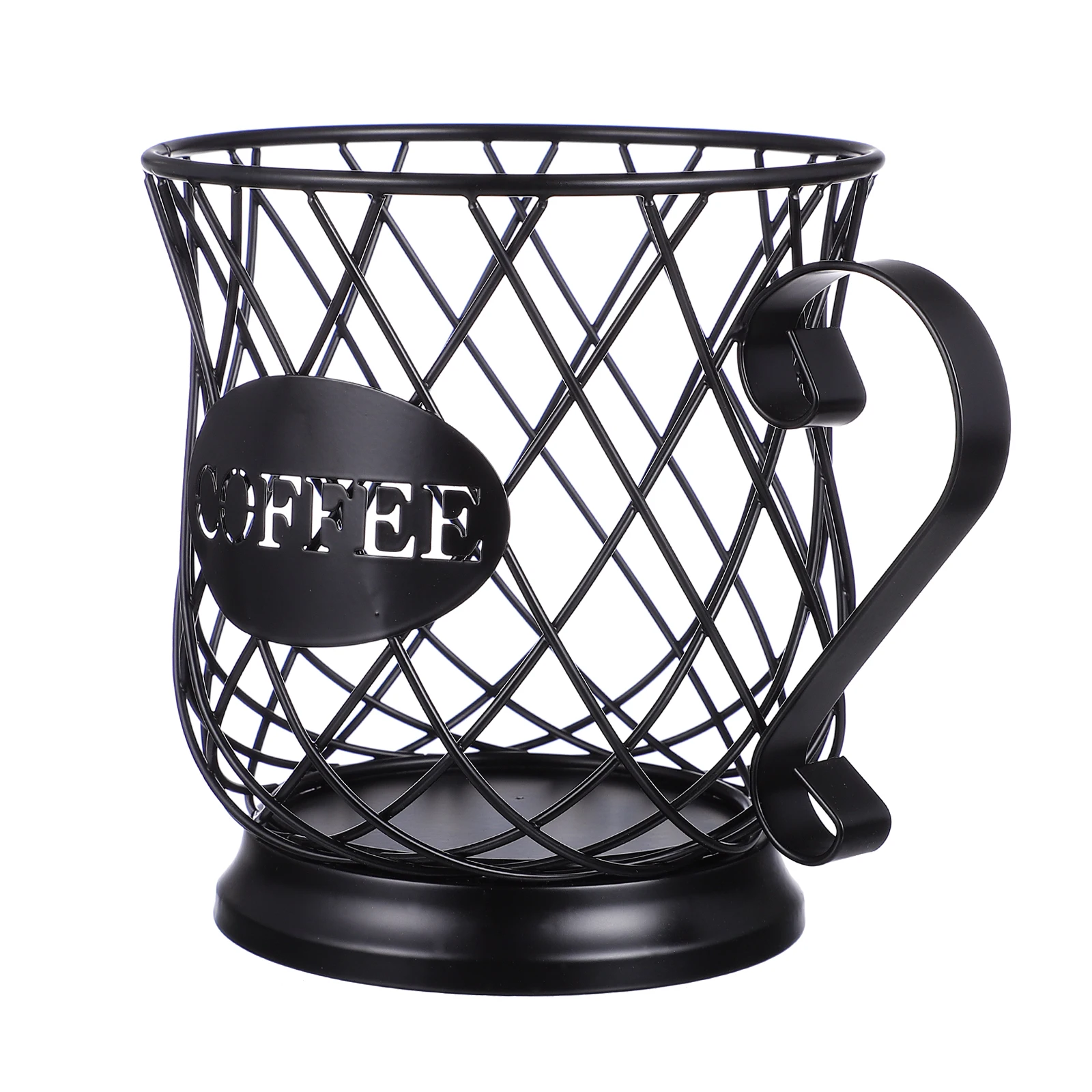 

Coffee Capsule Cup Holder Black European Style Large Capacity Storage ganizer Fruit Basket Container Canister