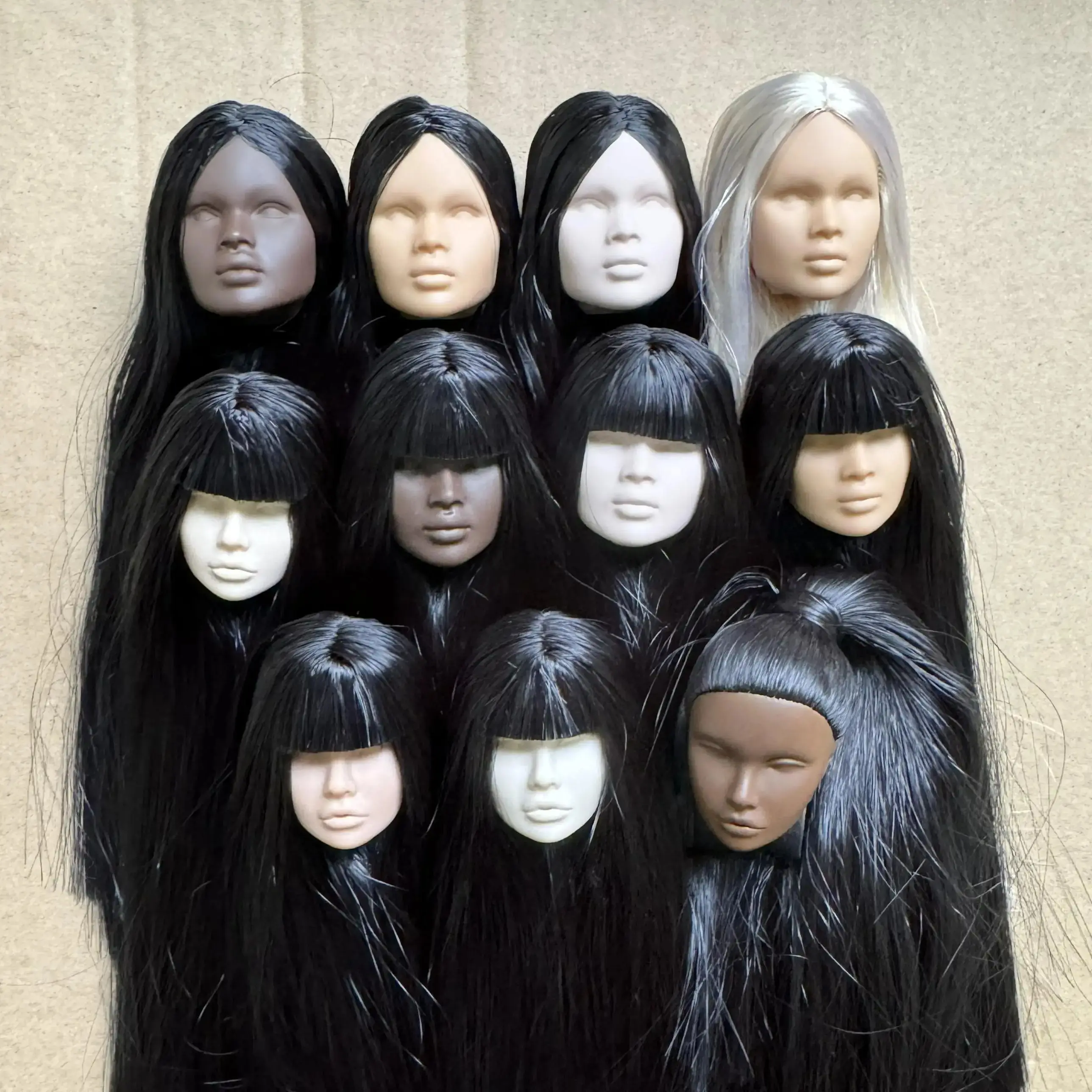 Vintage 1/6 PP Nadja Doll Heads Fashion Doll Head Make Up Practice DIY Toy Parts Girls Birthday Gifts