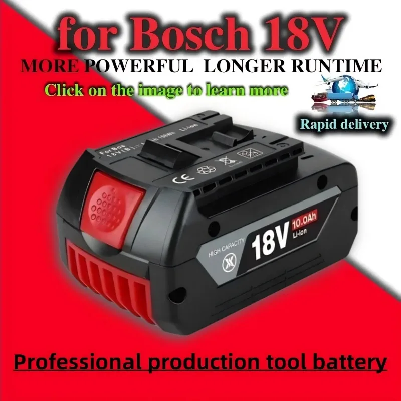 

18V 10.0 Ah for Bosch Professional System Cordless Tools BAT609 BAT618 GBA18V8 21700 Battery ProCORE Replacement Battery