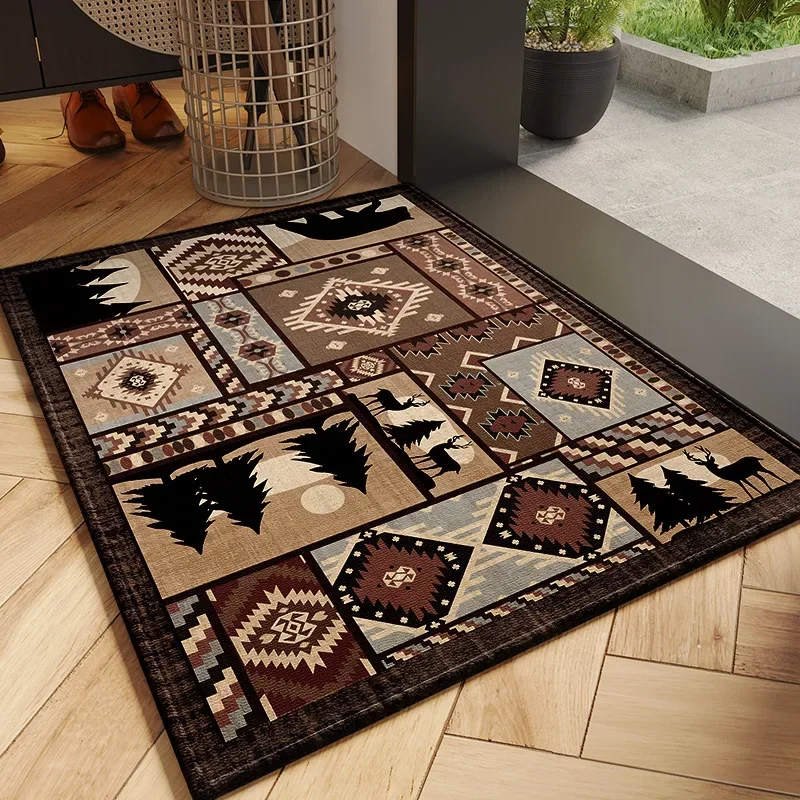 Entrance rug Classical European Style Doorway Non-slip Dirt-resistant Stepping Polyester material bathroom mat Home Decoration
