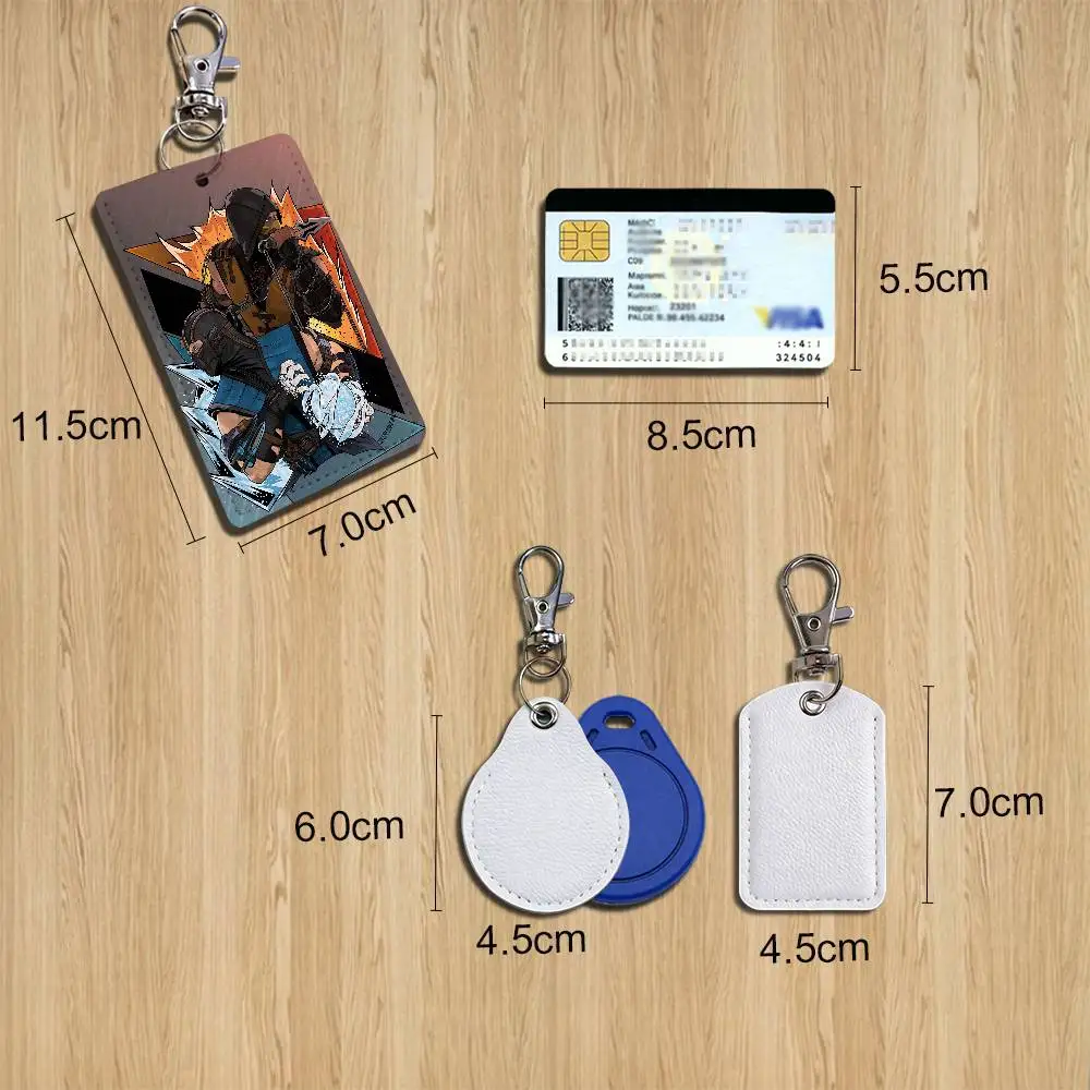 Sub-Zero Scorpion Mortal Kombat Cartoon Movie Singer Game Anime Leather Card Holder Can Store Access Control ID Card Subway case