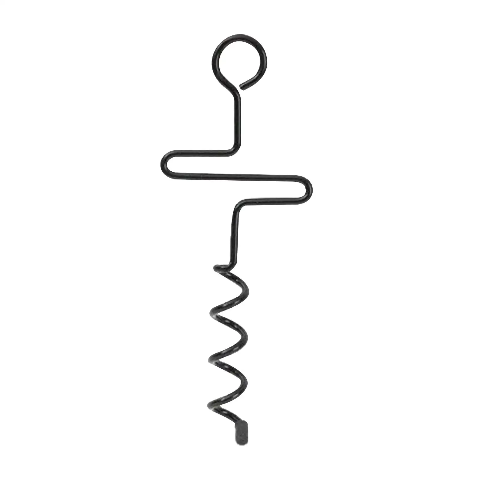 Durable Iron Trampoline Spiral Stake Anchors Corkscrew Nails for Outdoor Windproof Ground Tie Down Rectangle Round Trampoline
