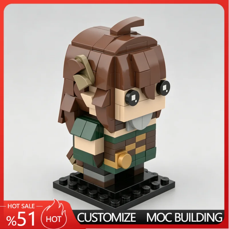 

183 PCS Cute Cartoon MOC Character Model DIY Assembly Building Blocks Educational Toy Holiday Gifts For funs Collection Display