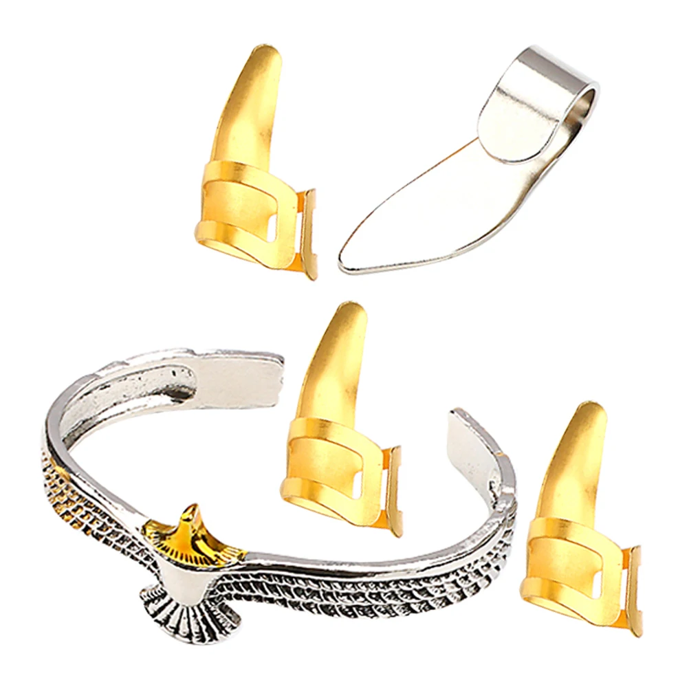 

Golden Bracelet Guitar Finger Pick Small Thumb Picks and Accessories Practical Metal