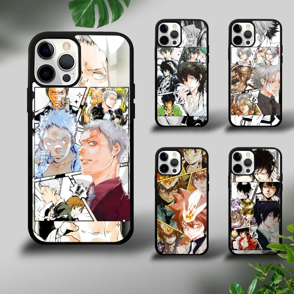 Katekyo Hitman Reborn Phone Case For iPhone 16 15 14 13 12 11 Pro Xs Max Mini Plus Celulares Hard Funda