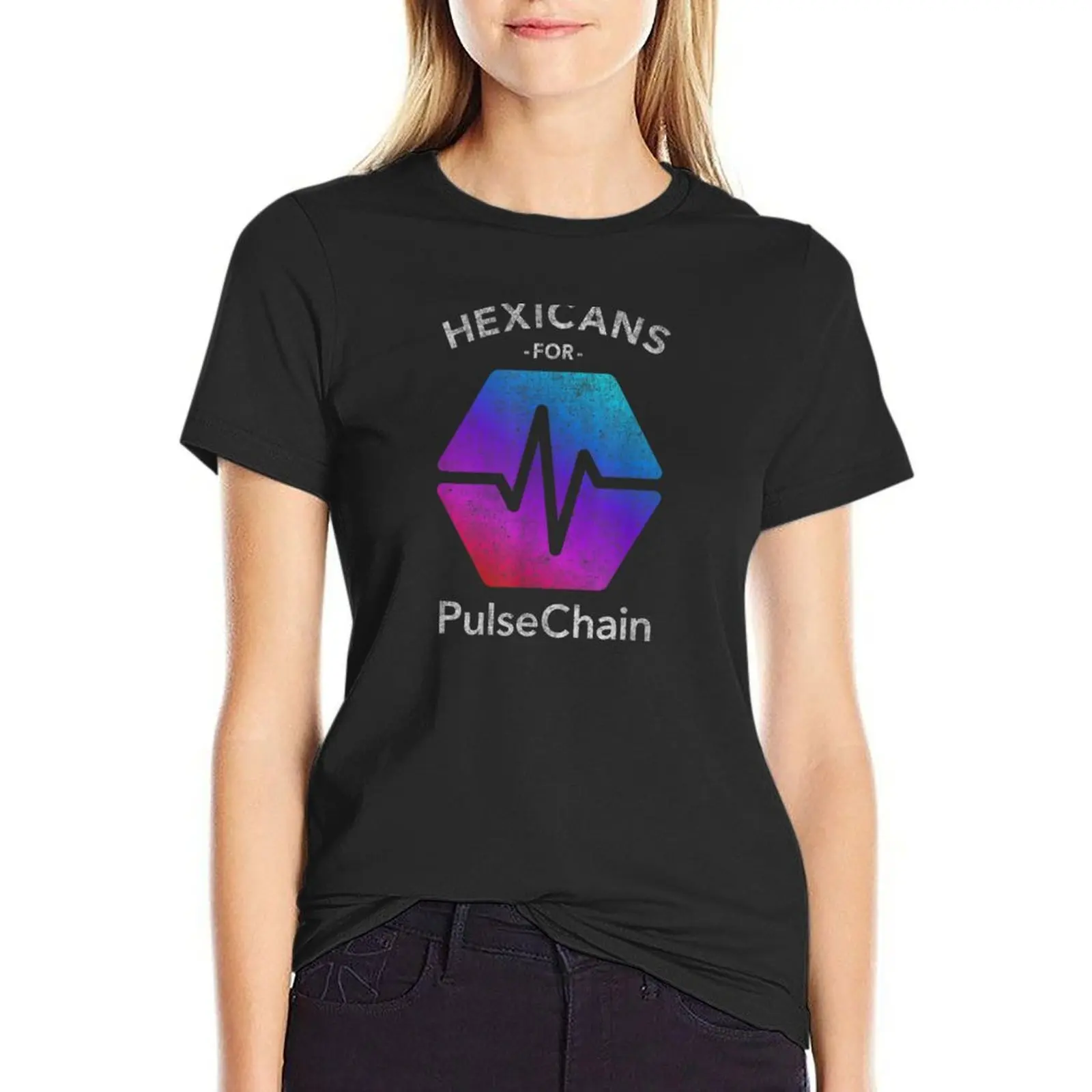 Hexicans for PulseChain - Proud To Be a HEX Crypto Investor T-Shirt plus size tops summer top ariat shirts for Women