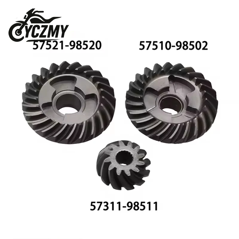 

Gear Set for Suzuki 5HP 6HP 8HP DT5 DT6 DT8 2 Stroke Boat Motor 57510-98502 57311-98511 57521-98520