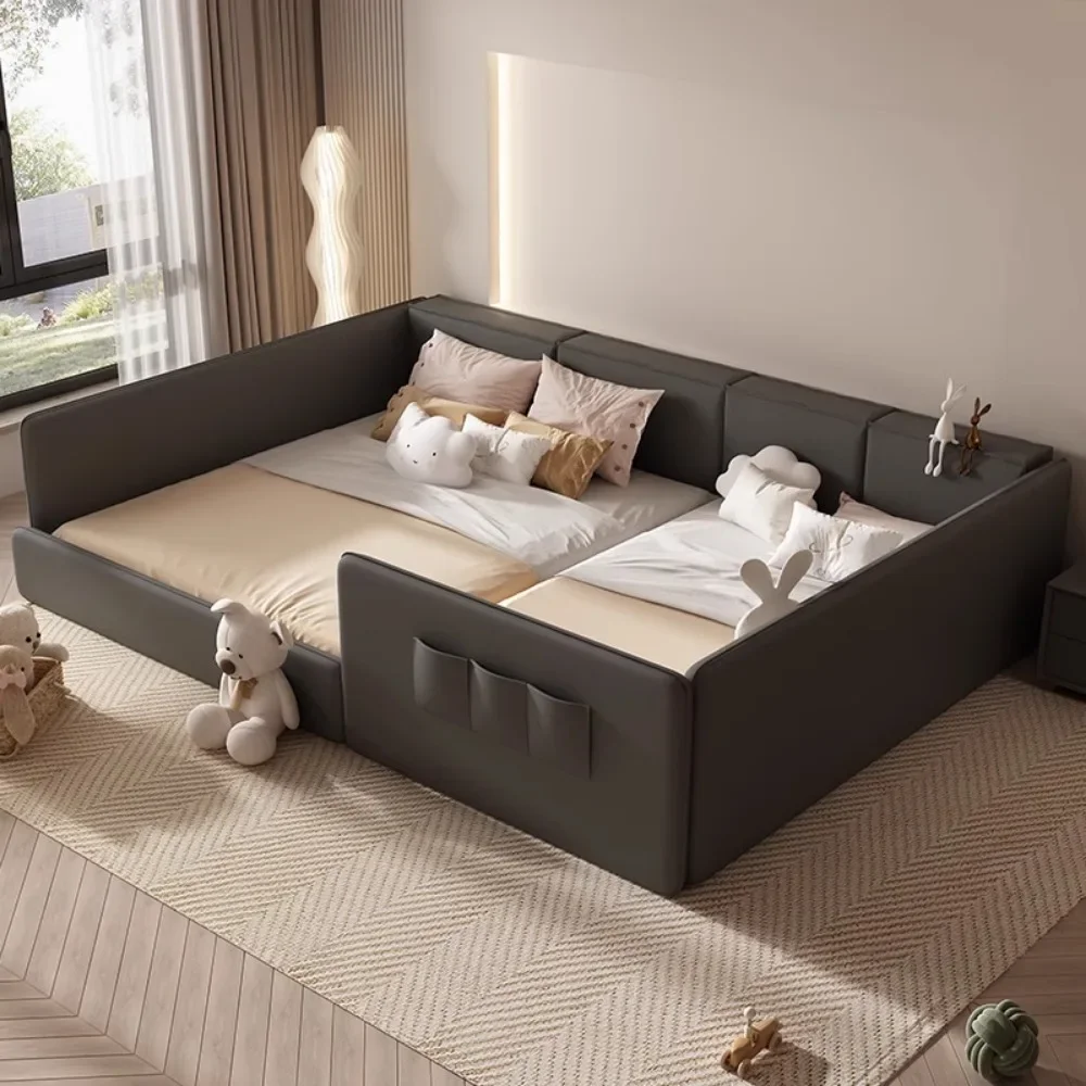 Minimalist Bedroom Bed Aesthetic Modern Double Children Bed Luxury Sleeping Queen Cama De Lujo Para Dormitorio Home Furniture