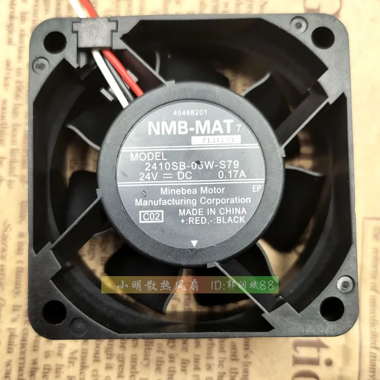 

НОВЫЙ ОРИГИНАЛЬНЫЙ 2410SB-05W-S79 24 В 0,17 А 6025 60*60*25 мм ОХЛАЖДАЮЩИЙ ВЕНТИЛЯТОР