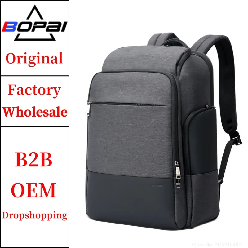 BOPAI Wholesale Bopai Travel Water Resistant Business Men Notebook Usb Charging Large Capacity 17 Inch Laptop Backpack