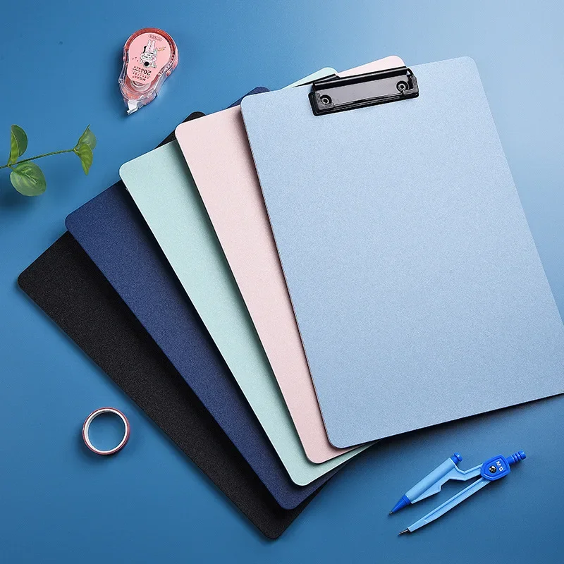 A4 File Folder Clipboard Writing Pad Memo Clip Board Clips Test Paper Storage Organizer School Supplies Office Stationary