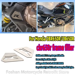 For Honda CBR650R CB650R CBR 650R 2018 2019 2020 2021 2022 2023 Motorcycle Accessories cb 650r Stainless steel frame filler