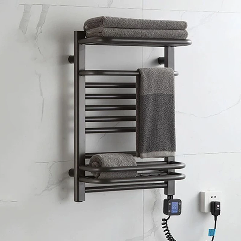 Electric Towel Rack Towel Radiator with Storage Rack Touch Control