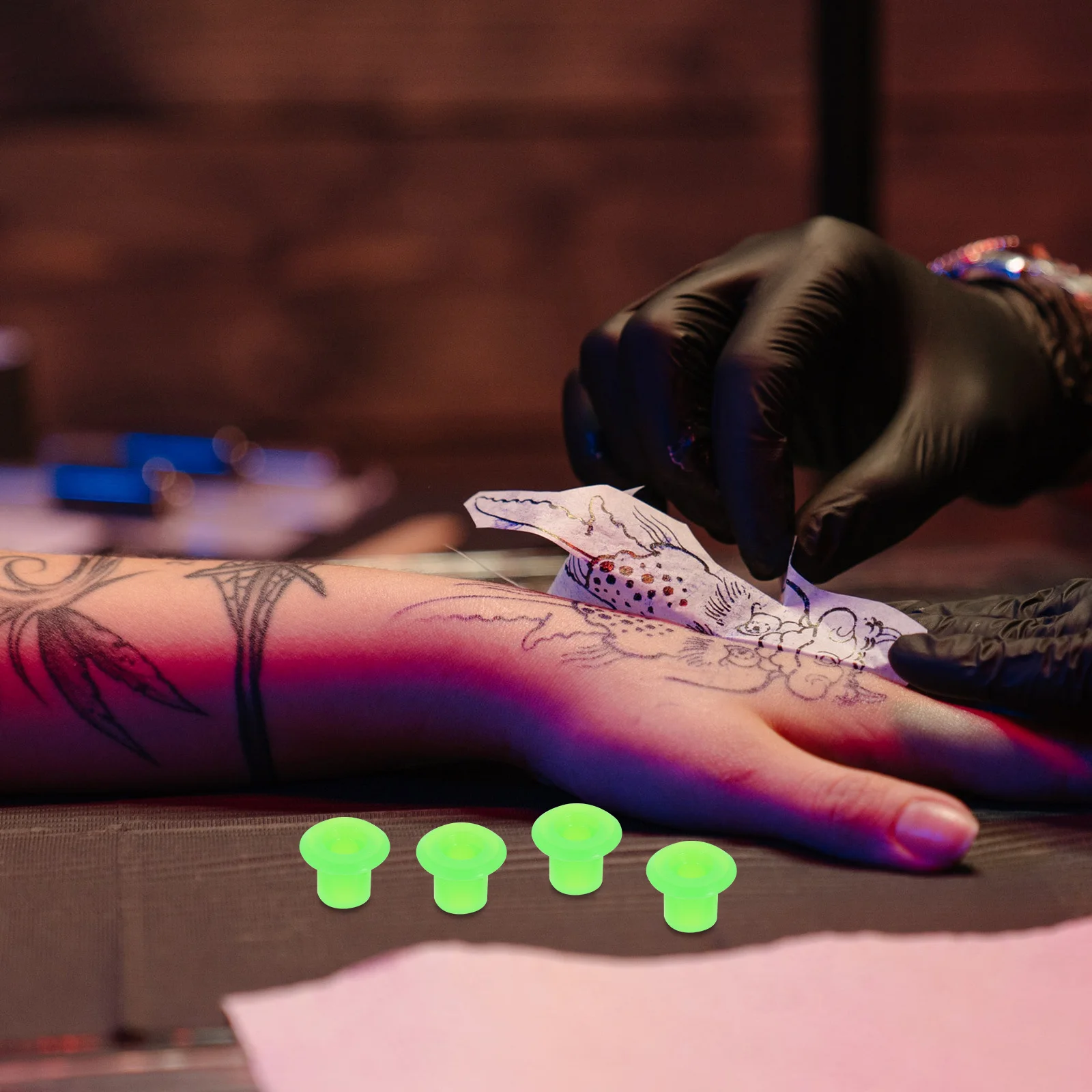 

Silicone Tattoos Grommets Tattoos Needle Grommets Compact Lightweight Strong Elasticity Long-Lasting Deformation Resistant