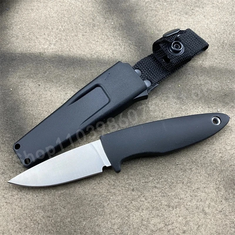 بعقب ملحومة سكين مستقيم 7Cr13Mov شفرة ABS مقبض بلاستيكي المحمولة المنزلية الفاكهة EDC حمل على سكينة أدوات هدايا الرجال #1