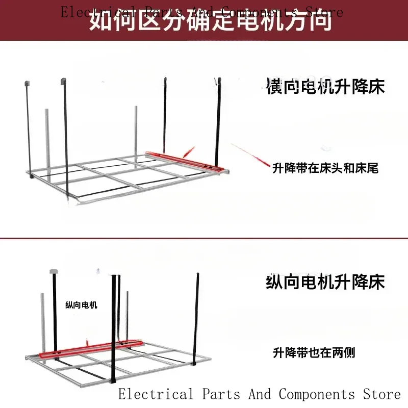 

2M*1.5M High Quality RV Caravan Lift Adjustable Intelligence Motorhome Aluminum Profile Lifting Bed