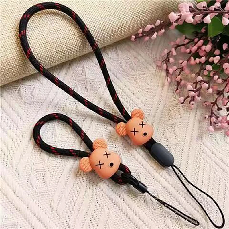 Mobiele Telefoon Lanyard Voor Iphone 14 13 Samsung Huawei P40 Xiaomi Flash Drives Cartoon Leuke Hanger Sleutelhangers Dslr Camera Sleutels Auto