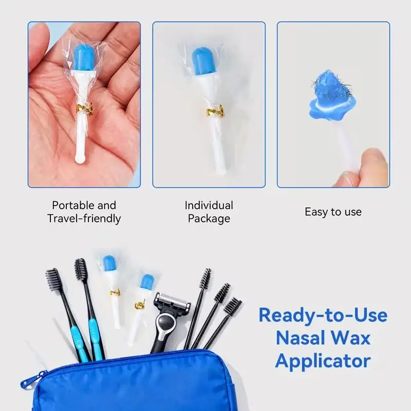4/8/10 Pcs Disposable Nose Wax Sticks Nose Wax Applicators For Painless Nose Hair Removal Remover Tools Wax Kit Accessories
