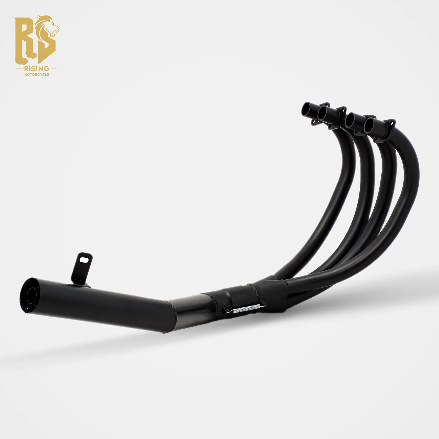 For Kawasaki ZEP750 Retro Motorcycle Exhaust Pipe Classic Monaca Style Two Part Spray Paint