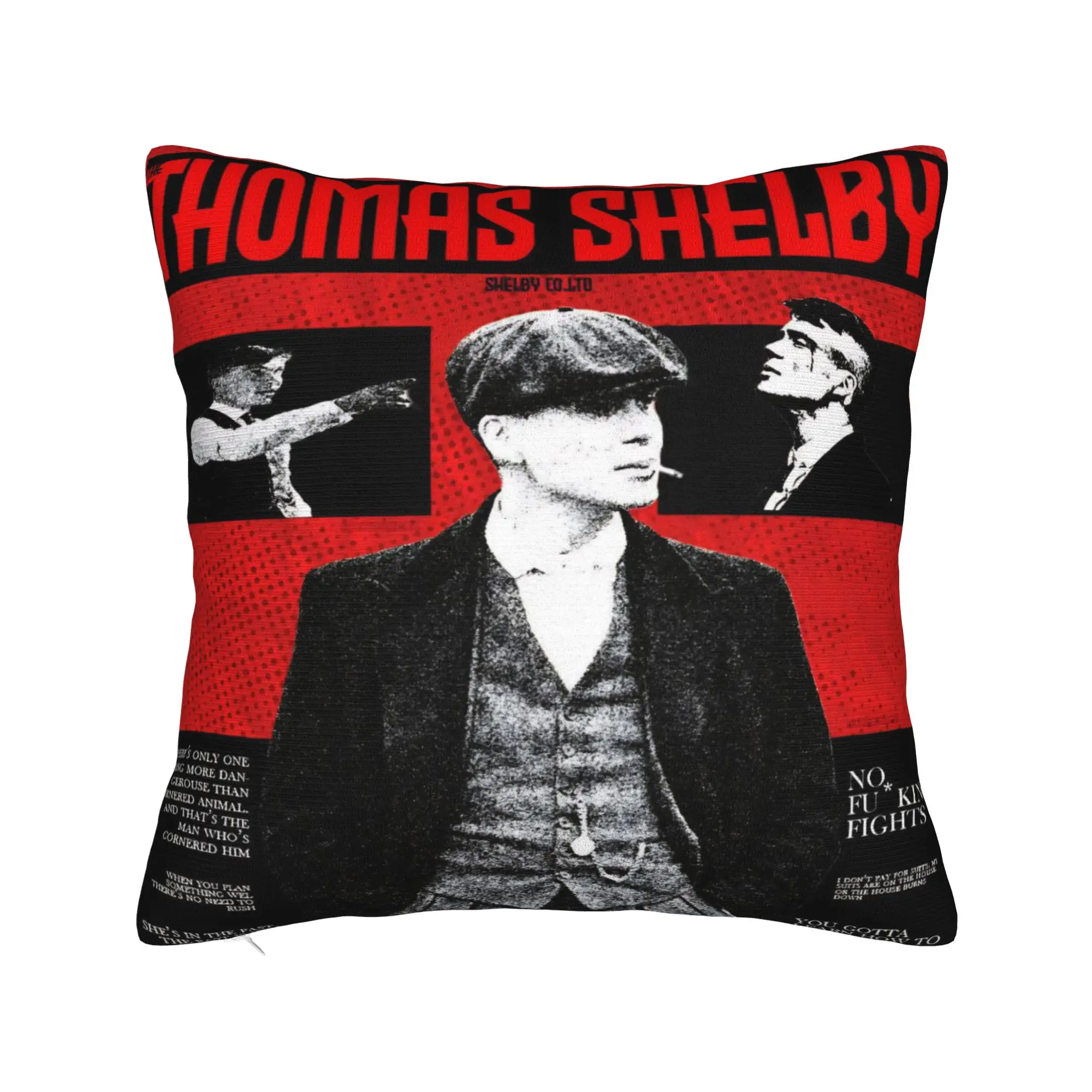 Tommy Shelby Peakys Blinders Pillowcase Accessories Soft Cushion Cover Decorations  Throw Pillow Case Cover Chair Multi-Size