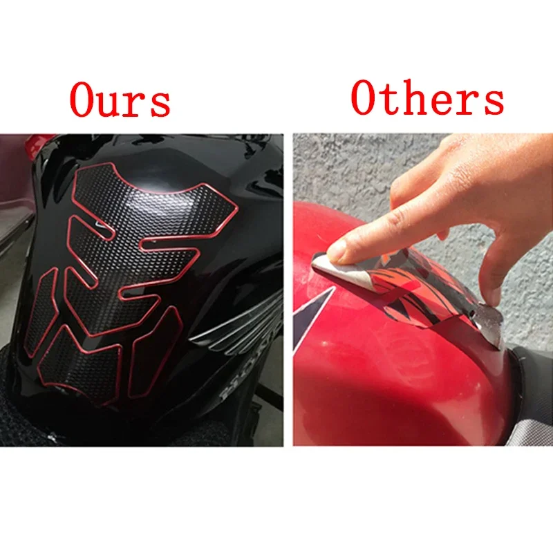 الألياف هيكل السمكة ملصقات سيارة دراجة نارية خزان الوسادة Tankpad حامي للدراجات النارية العالمي هيكل السمكة حامي غطاء الملحقات
