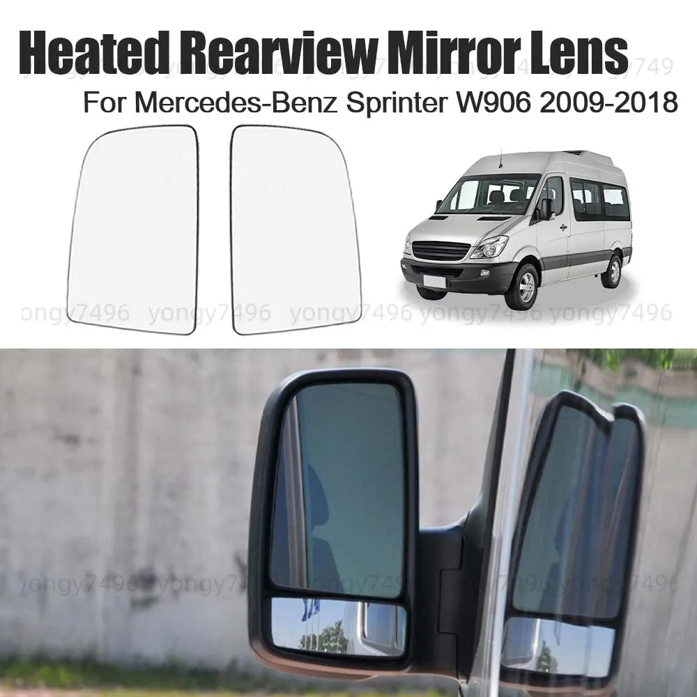 

Car Wide Angle Heated Rearview Mirror Lens For Mercedes-Benz Sprinter W906 2009-2018 Cars Accessories Replace Mirrored Glass