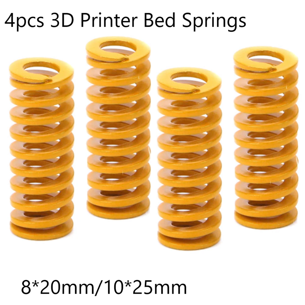 Upgrade Your For 3D Printer's Bed Springs Achieve Stable Leveling Compatible with For Creality 234 CR10S Pro Set of 4