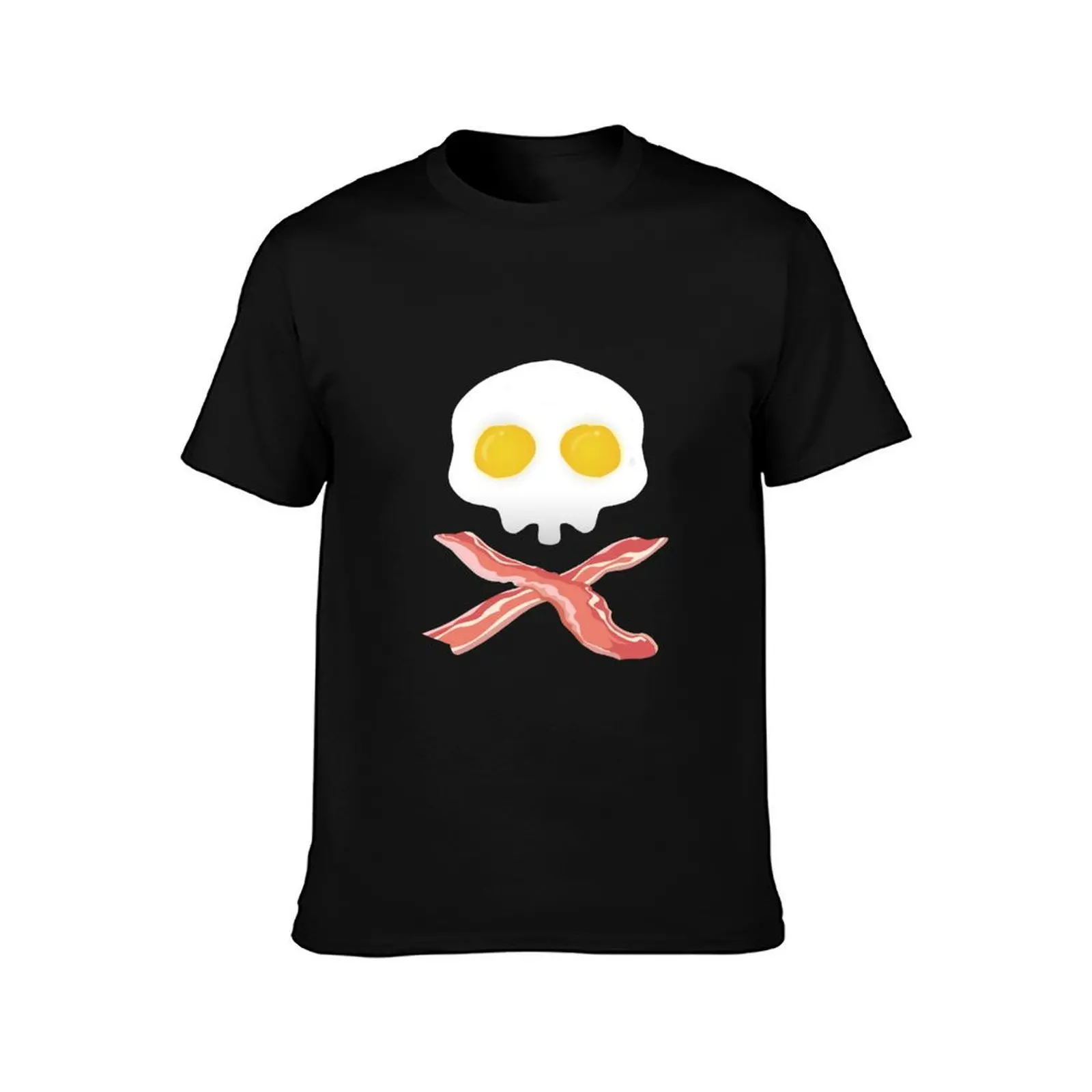 Breakfast T-Shirt Basic Casual Short Sleeve Cotton Shirt T-Shirt