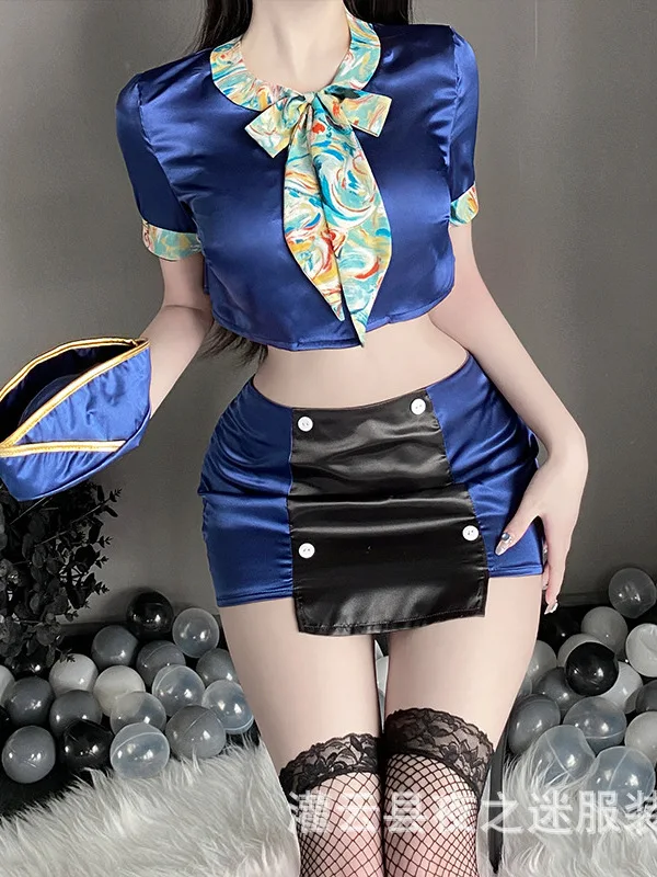 Underwear Female Uniform Set Pure Desire Wrapped Hip Mature Charm Elegant New Short Skirt Passionate Sexy Hot Skirt Set ALC5