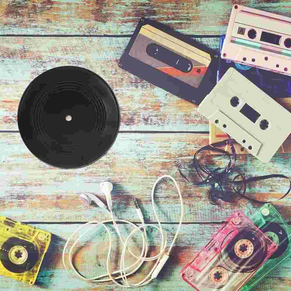 3 Pcs Vinyl Record Decoration Retro Records Blank Disco Aesthetic Wall Plastic Home