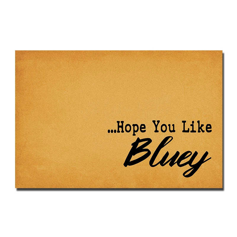 Entrance Floor Mat Hope You Like Bluey (Custom Your Name ) Funny Doormat Door Mat Decorative Indoor Machine Washable Fabric Top