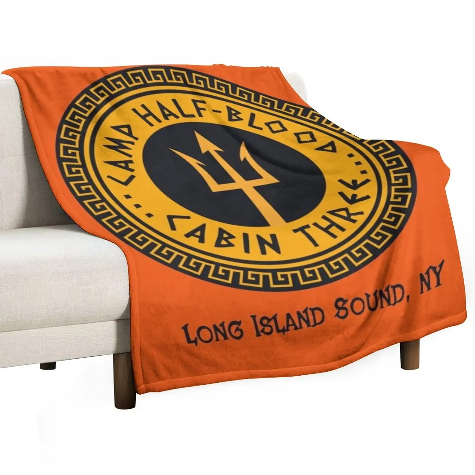 Graphics Authentic Camp Half Blood Long Island Sound Cabin Three Throw Blanket Sleeping Bag Picnic Blankets