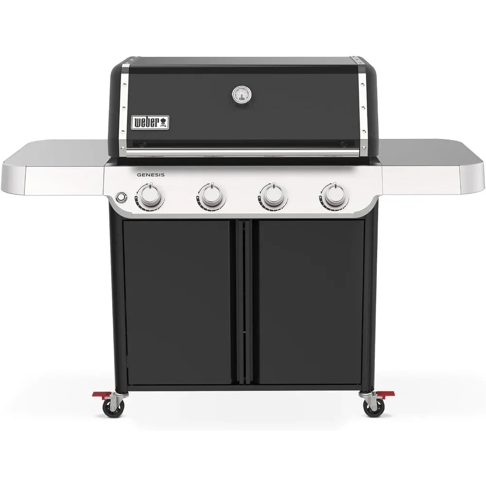 Genesis E-415 vloeibare propaangasgrill, zwart