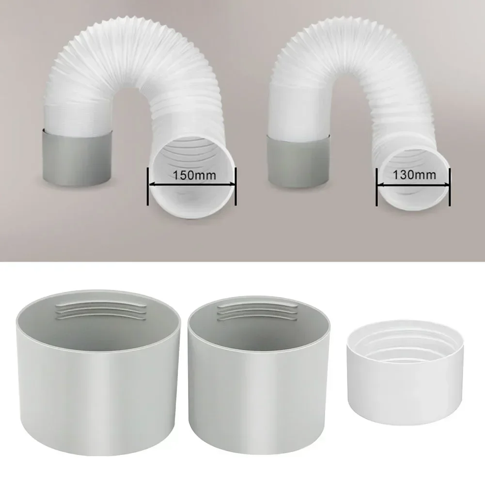 Indoor Air Conditioning 130mm Exhaust Hose Connector Exhaust Hose Connector For Ac Installation Kit Enhanced Airflow Design