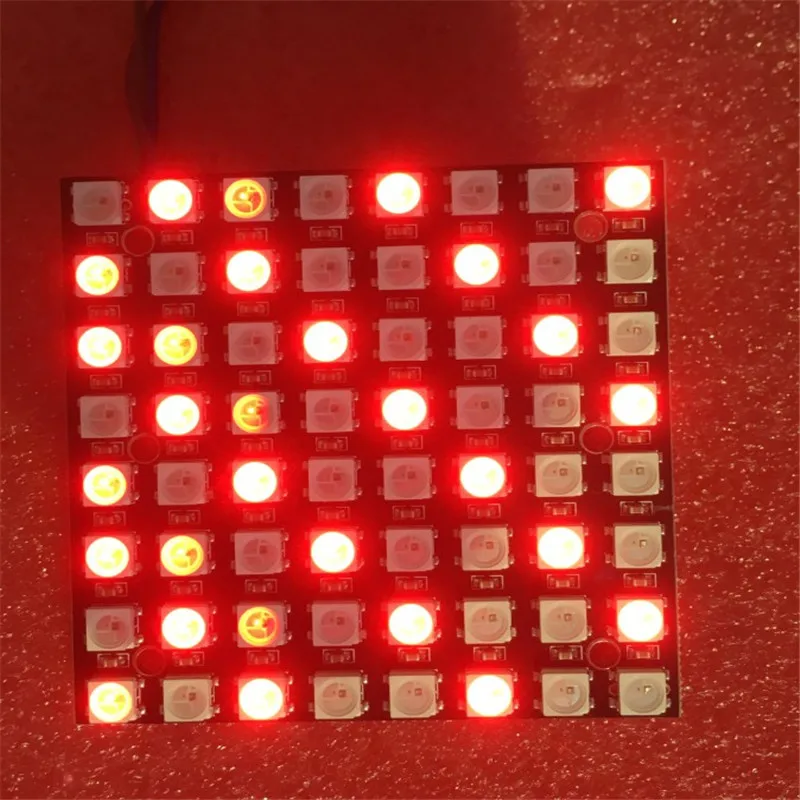 64-bit WS2812B8*8 xRGB 5050 LED Module ws2812s Pixel Screen