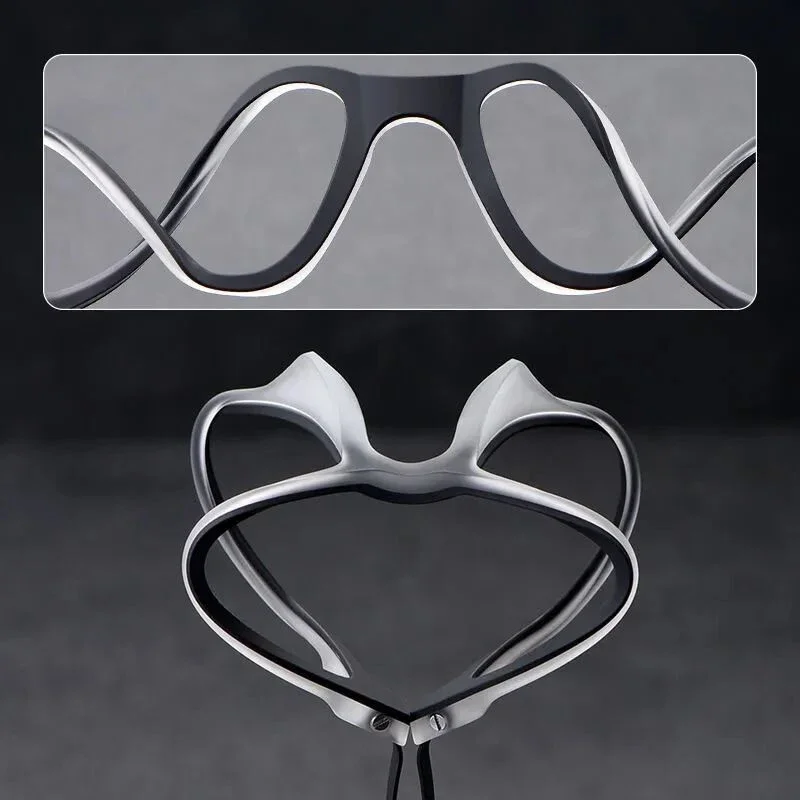 TR-Lunettes de lecture à monture carrée en titane pur pour hommes, anti-lumière bleue, lunettes de presbytie avec dioptrie + 1.0 à + 4.0