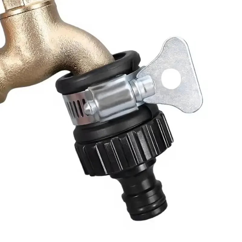 12 mm-16 mm Universal-Wasserhahn-Adapter, Kunststoff-Schlauchanschluss, Schnellanschluss-Wasserhahnanschluss für Autowäsche und Gartenbewässerung