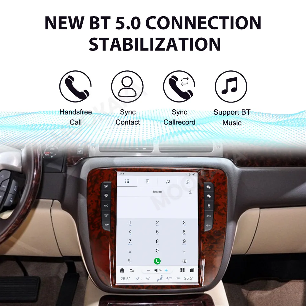 12.1 بوصة أندرويد 13 8 + 128G مشغل DSP للسيارة لجي إم سي يوكون شيفروليه تاهو الضواحي 2007-13 تسلا نمط نظام تحديد المواقع راديو وحدة رأس ستيريو #5