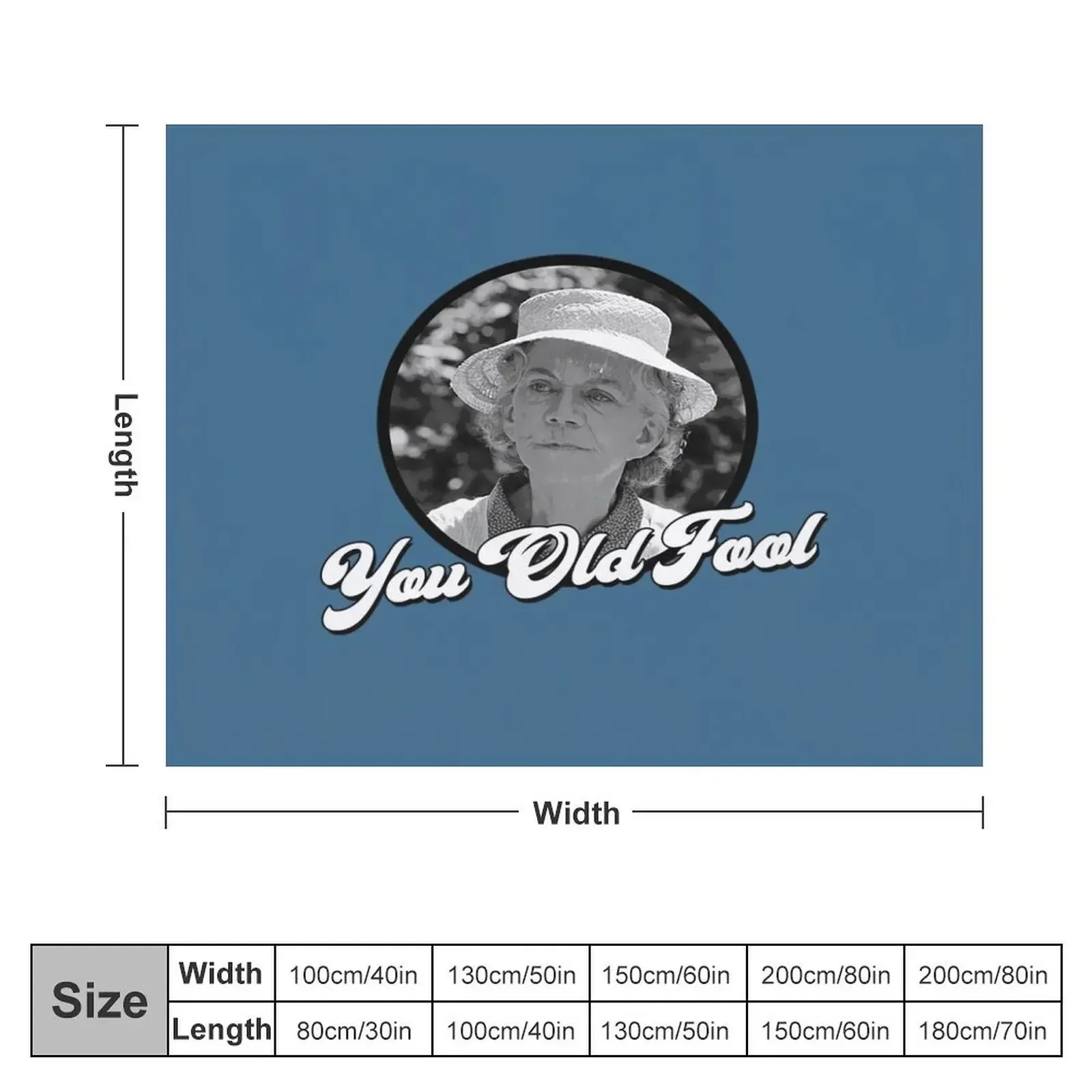 The Waltons T-ShirtYou Old Fool - Grandma Walton - His and Hers Throw Blanket Decorative Beds Thermal Bed Cute Plaid Blankets