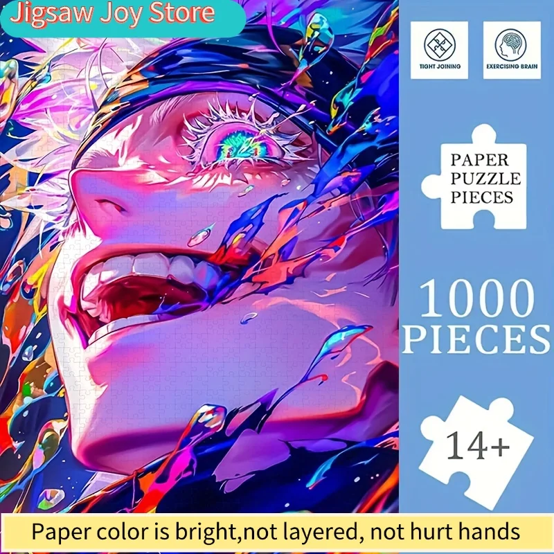 

A Adult Jigsaw Puzzle with a Frameless Design Featuring Vibrant Anime Characters—perfectly Suitable for Bedroom, Living Room,