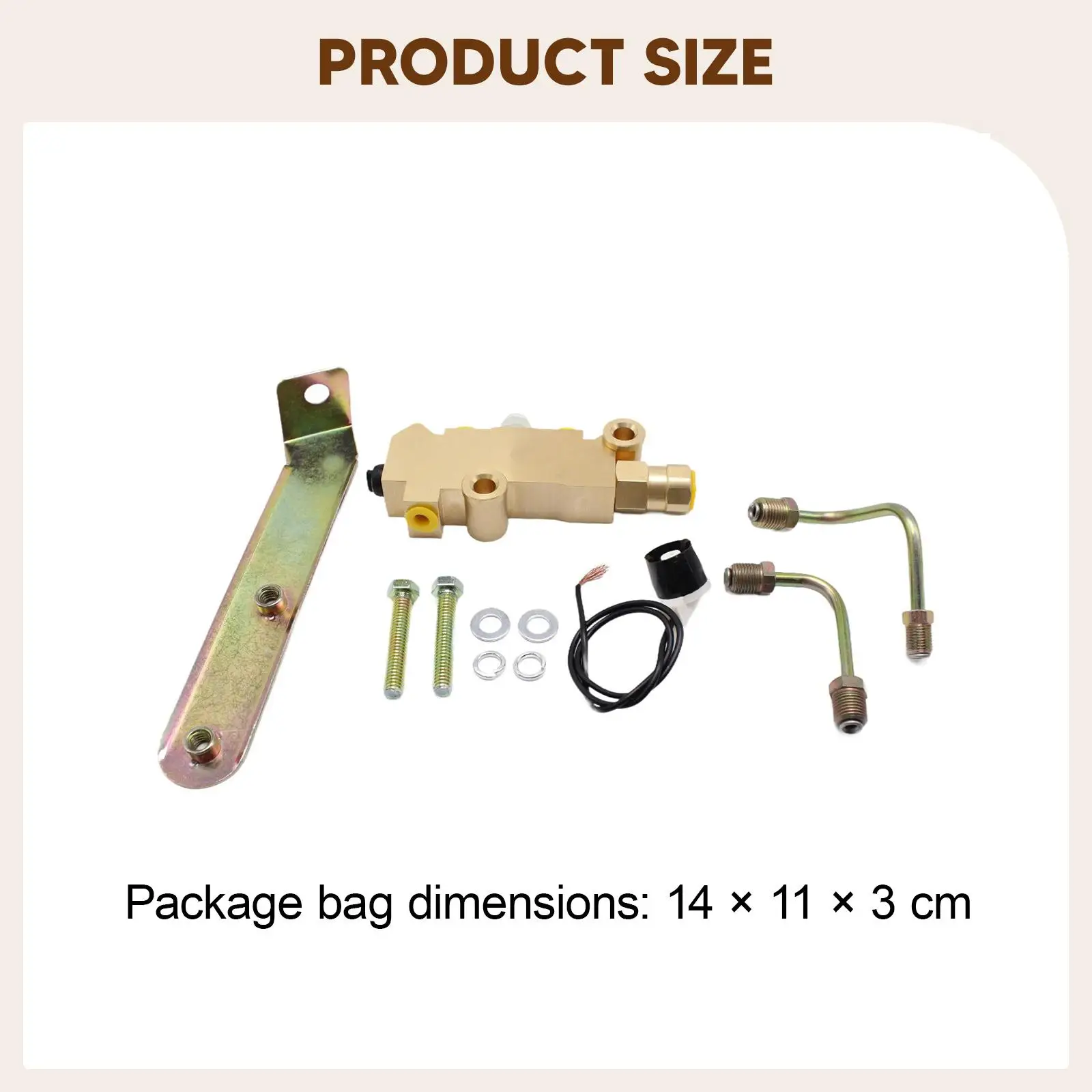

PV2 Brake Proportioning Valve Mount Bracket Connector Complete Set Left Side Proportioning Valve for Car Replacement