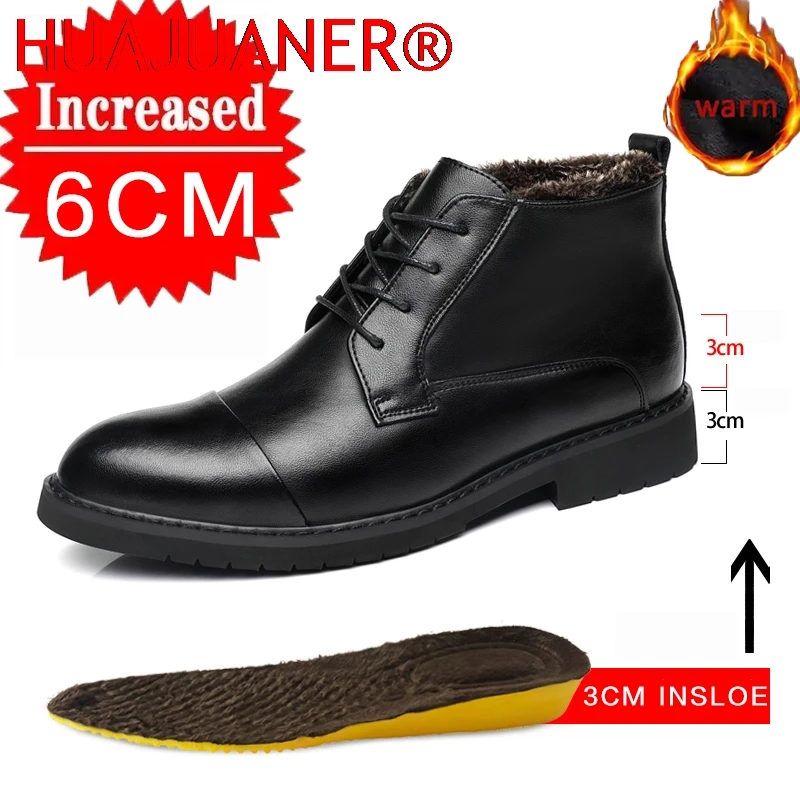 

Winter Luxury Chelsea Leisure Boots Men Boots Solid Simplicity Pointed Toes Dress Shoes Men Fashion High Top Boots Party Shoes