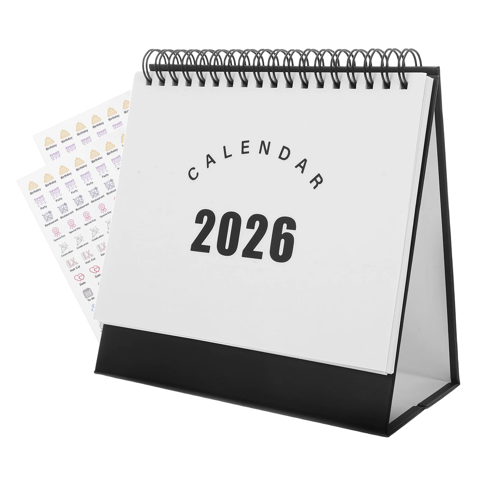 

2026 Mini Desktop Foldable Stand Up Small Desk Planner Dated Flip Block For Office Home Decor 2025-2026 Minimalist Chinese New