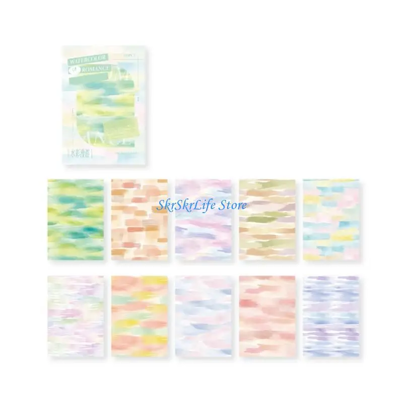 E65E Removable Creative Hand Painted Design Note Multipurpose Writing Pad