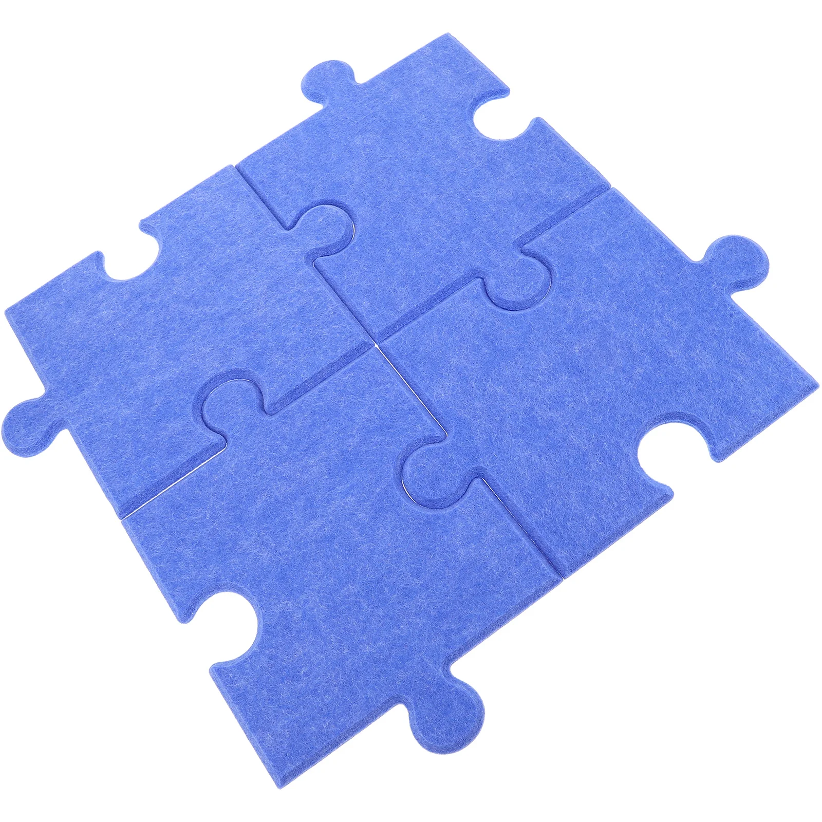 4Pcs 3D Felt Wall Tiles Puzzle Style Self Stick Decorative Panels for Kids Room Home Wall Display Easy Install Felt Board Tile