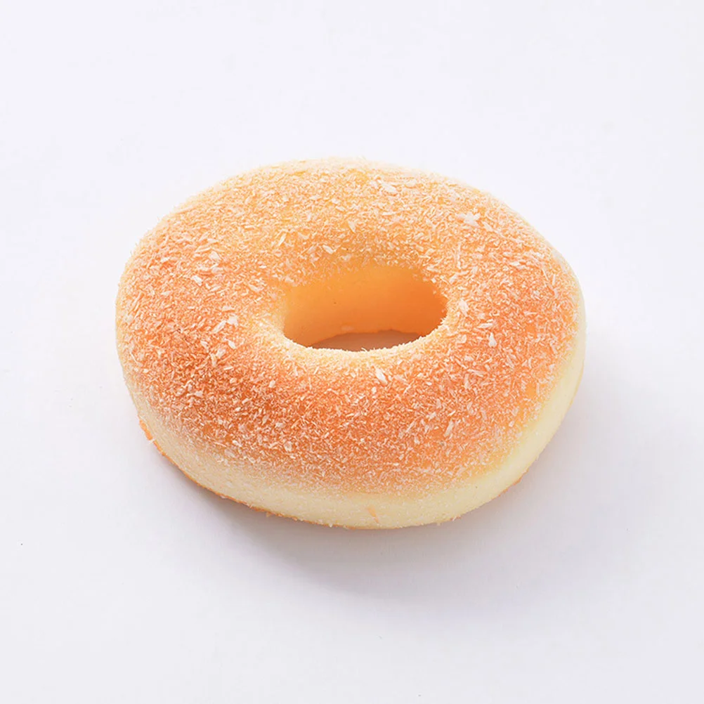 2 Pcs Simulated Bread Kids Toy Toys Simulation Donuts Supple Model Pu Photo Prop Child