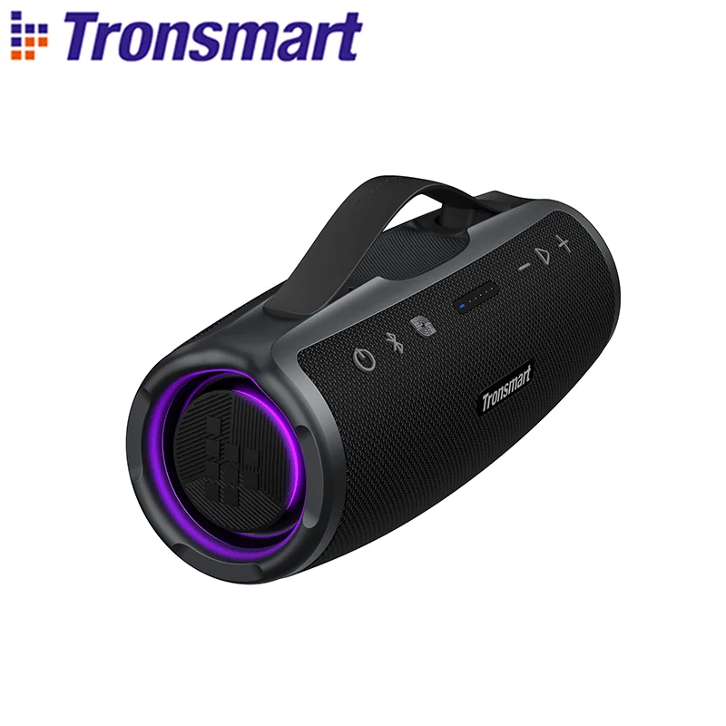 Altoparlante Tronsmart Mirtune S100 Altoparlante potente Bluetooth con 50 W, impermeabile IPX7, maniglia retrattile, Powerbank integrato